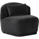 Soraya Shadow Grey Swivel Armless Chair, Swivel